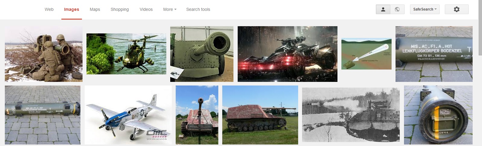 Google results German Missile