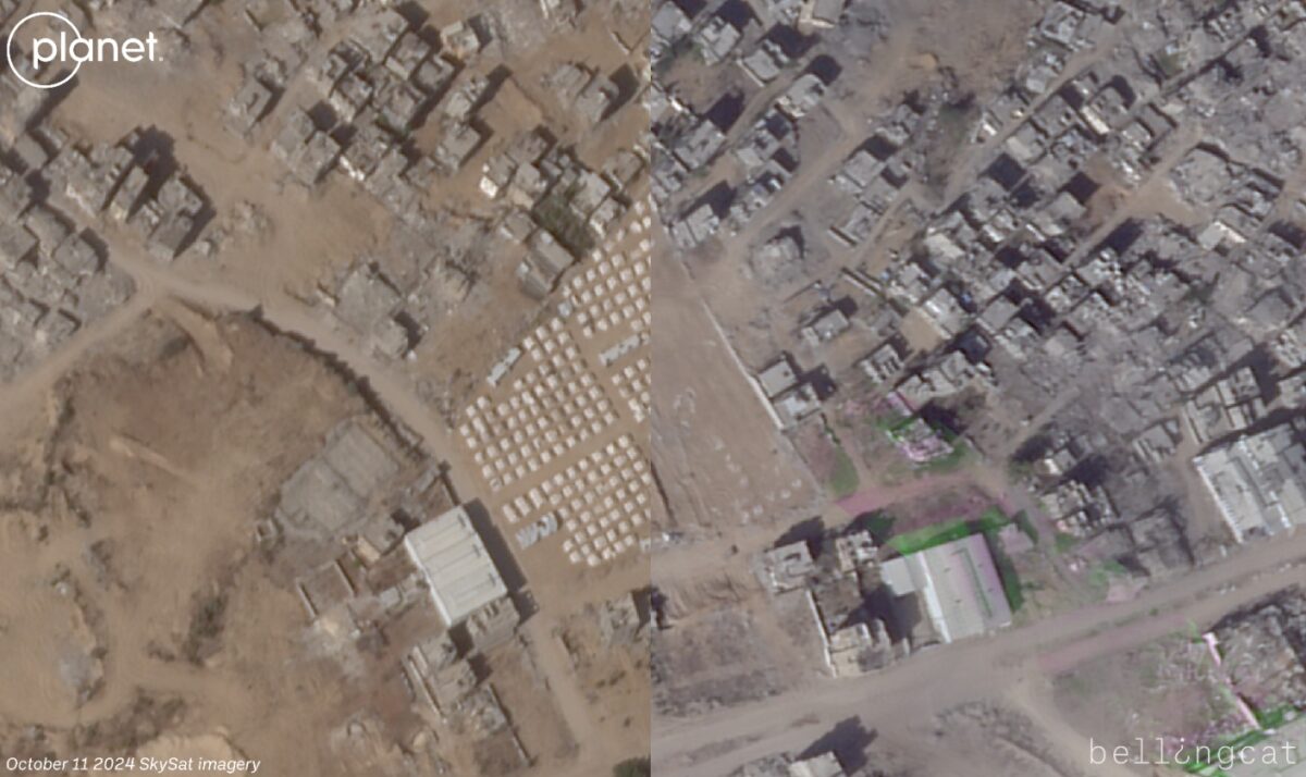 Satellite Imagery Shows Schools and Hospitals Destroyed in Northern Gaza